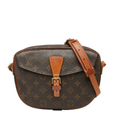 ルイ ヴィトン モノグラム ジュヌフィーユGM 斜め掛け ショルダーバッグ M51225 ブラウン PVC レザー レディース LOUIS VUITTON 【中古】